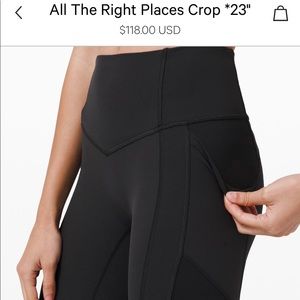 Lululemon All the Right Places Crop Legging
